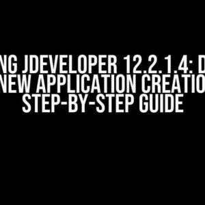 Mastering JDeveloper 12.2.1.4: Disabling OSB New Application Creation – A Step-by-Step Guide